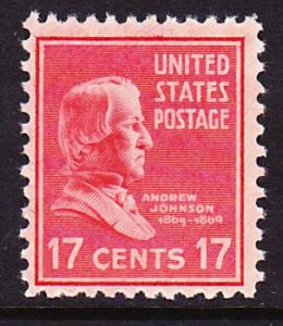 US 822 Andrew Jackson MNH