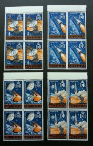 Antigua Space New Tracking Station 1968 Rocket Astronomy (stamp blk 4 MNH