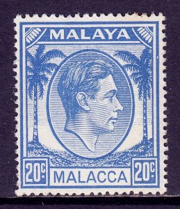 Malaya (Malacca) - Scott #25 - MH - Toning spot at top - SCV $7.50