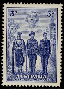 AUSTRALIA GVI SG198, 3d blue, NH MINT. Cat £18.