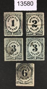 MOMEN: US STAMPS # O47-O50 USED $34 LOT #13580