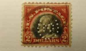 US #547 used perf 11 perfin e2011 12358