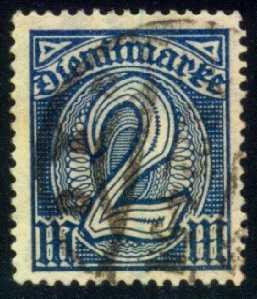 Germany #O12 Official - Numeral; Used