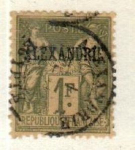 French Offices in Egypt: Alexandria Scott 13 Used VF [TH181]