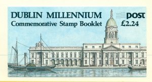 Ireland - Sc# 708a-b. 1988 Dublin Milennium Prestige Booklet. MNH. $12.00.