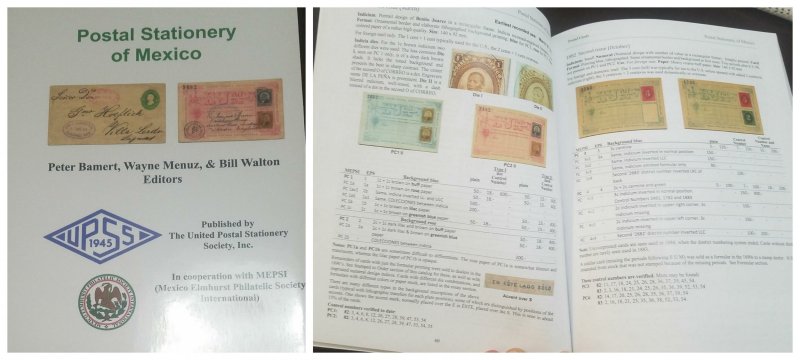 O) CATALOGUE POSTAL STATIONERY OF MEXICO - PETER BAMERT -WAYME MENUZ AND BILL WA