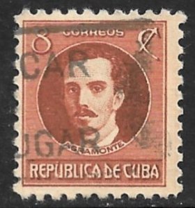 CUBA 1930-45 8c Ignacio Agramonte P.10 Portrait Issue Sc 306A VFU