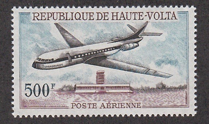 Burkina Faso # C51, Caravelle Airplane, Mint NH, 1/2 Cat.