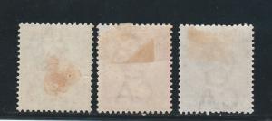 GIBRALTAR 1898 QV 1/2D 1D AND 2D