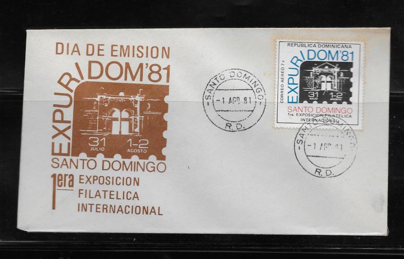 DOMINICAN REPUBLIC STAMP COVER #SEPTG8