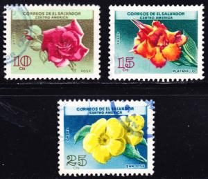 El Salvador Scott C215-C217   F to VF used.