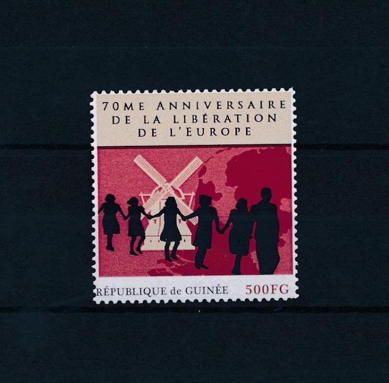 [80870] Guinea 2012 Second World war Liberation Europe Windmill MNH