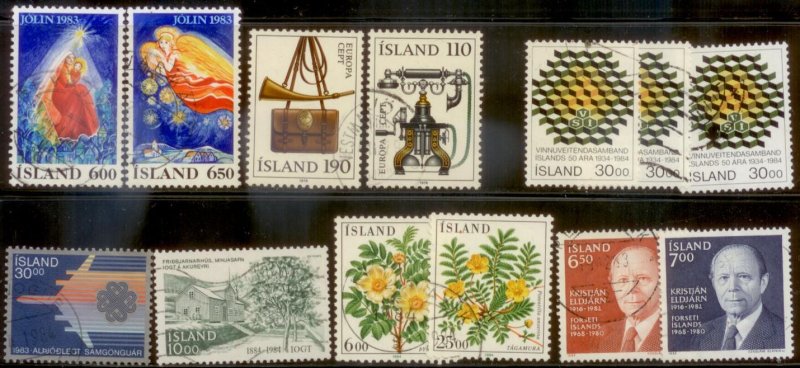 Iceland 1983-84  CEPT Issues Used Lot1  L282-3
