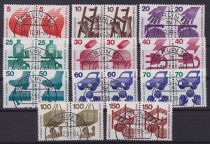 Berlin 1971 Mi#402-411 Pairs used CV€70.00 (BN1136)