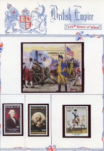 GEORGE WASHINGTON 250th BIRTH  LOT  OF STAMPS AND SOUVENIR SHEETS MINT NH
