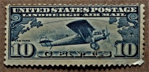 United States #C10 10c Spirit of St. Louis MH (1927)