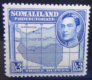 Somaliland 1938 3R Bright Blue MNH