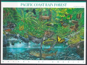 USA, Fauna, Animals, Birds, Pacific Coast Rain Forest MNH / 2000