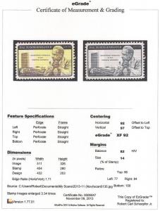 1204 4 cent Dag Hammarskjold U.N Stamp Mint OG NH EGRADED XF 92 XXF