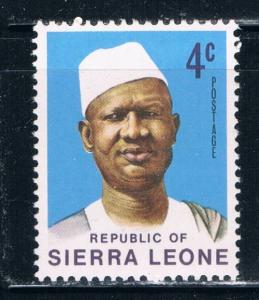 Sierra Leone 424 4c Unused Pres Siaka Stevens (S0187)+