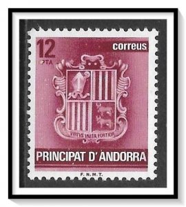 Andorra Spanish #137 Coat Of Arms MNH