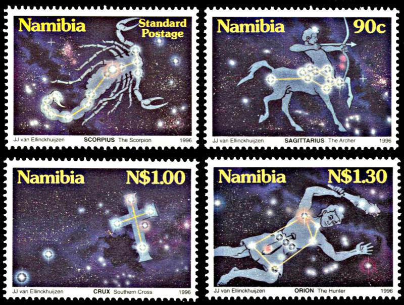 Namibia 808-811, MNH, Constellations