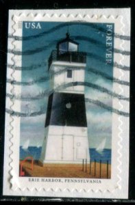 5623 (55c) Mid-Atlantic Lighthouses - Erie Harbor SA. used on paper