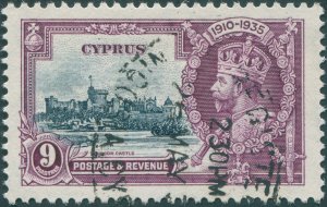 Cyprus 1935 9pi slate & purple Jubilee SG147 used