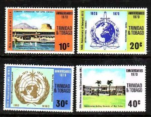 Trinidad & Tobago-Sc#231-4-unused light hinged set-INTERPOL-1973-