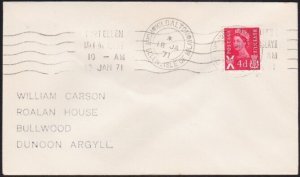 GB SCOTLAND 1971 cover KILDALTON / PORT ELLEN ISLE OF ISLAY cds............A8544