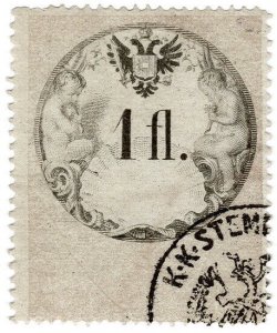 (I.B) Austria/Hungary Revenue : Stempelmarke 1fl