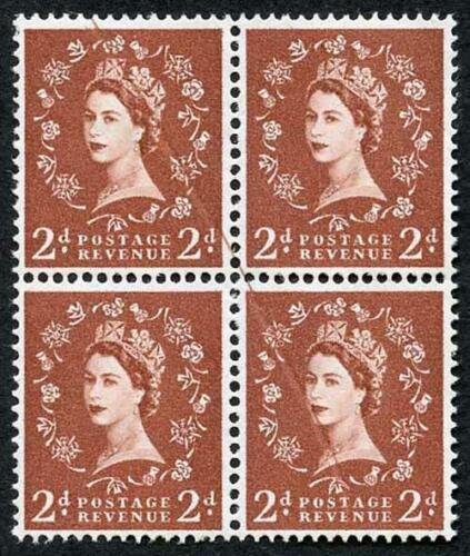 2d wilding wmk crowns Diagonal Colour Flaw U/M 