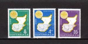 Guatemala, Scott cat. C204-C206. Rotary International issue.