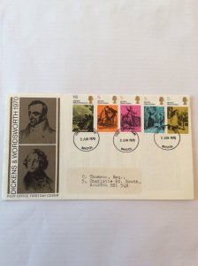 1970 Literary Anniversaries FDC to Bristol.