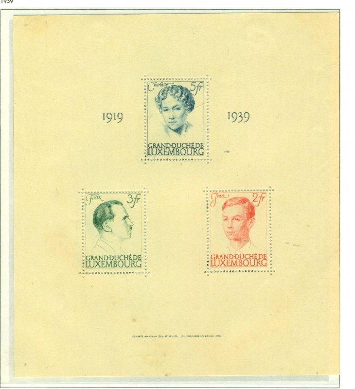 Luxembourg 1939 #217 MH SCV(2020)=$45.00