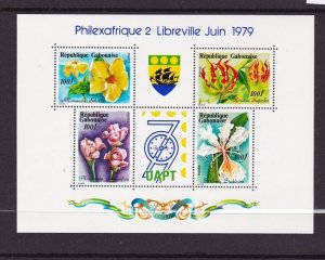 Gabon 1979 Flower Sc 430set MNH