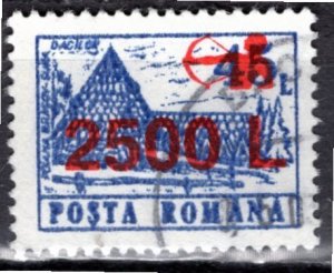 Romania; 1998: Sc. # 4219, Postally Used Overprint Single Stamp