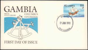 Gambia, Ships, Worldwide First Day Cover