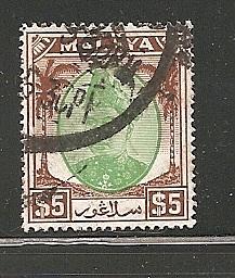 Malaya Selangor 1949 used s.c.#  94