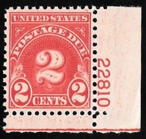 J81 2 cents Postage Due Carmine (1931) Stamp Mint OG NH EGRADED XF 92 XXF