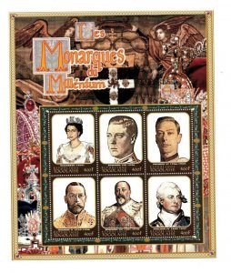 Togo 2000 - Monarchs Of The Millennium - Sheet of Six Stamps - MNH