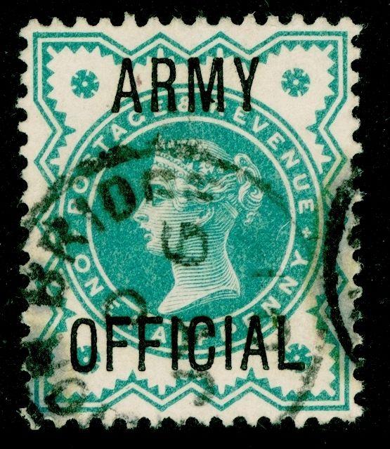 SGO42, ½d blue-green, FINE USED, CDS. Cat £12.