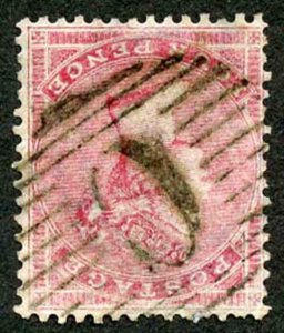 British Levant SG Z90 4d Large Garter INVERTED with Constantinople C Postmark