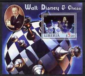 LIBERIA - 2005 - Walt Disney & Chess #3 - Perf Min Sheet - MNH - Private Issue