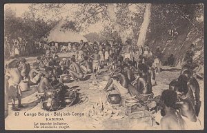 BELGIAN CONGO 1922 30c pictorial postcard used BUTA cds.....................B444