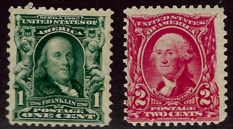United States SC#300 Unused, 301 Mint F-VF SCV$28.00....Worth checking out!