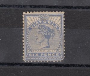 Australia Victoria State 1886 6d Pale Ultramarine Stamp Duty MH JK3557