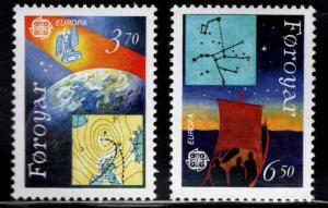 FAROE ISLANDS Scott 220-221 MNH** 1Europa 1991 set