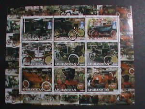 AFGHANISTAN -2000- WORLD LOVELY ANTIQUE CLASSIC CARS MNH SHEET VERY FINE