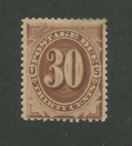 1879 United States Postage Due Stamp #J6 Mint Hinged VF Original Gum Certified 